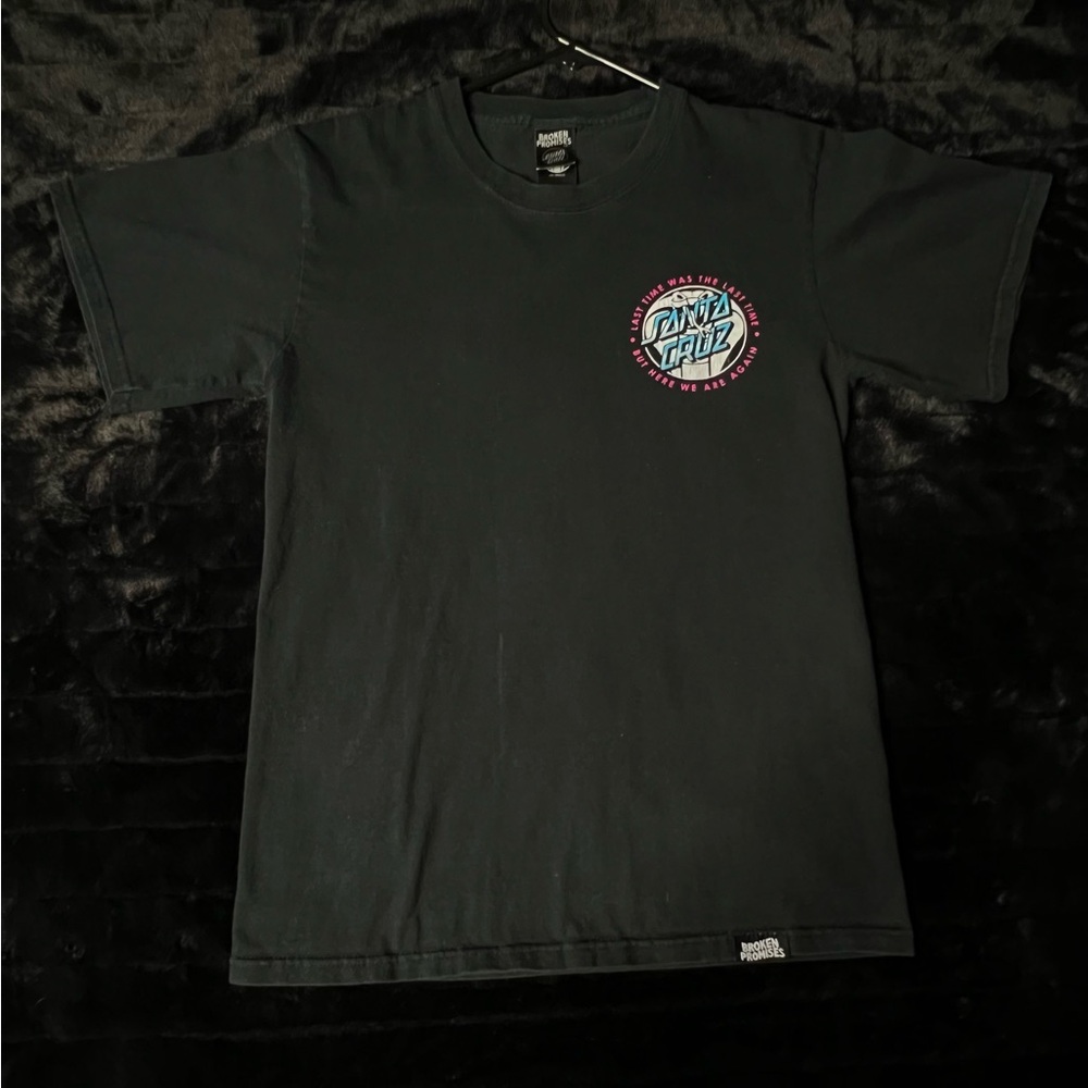 Santa Cruz x Broken promises Black Graphic T-Shirt